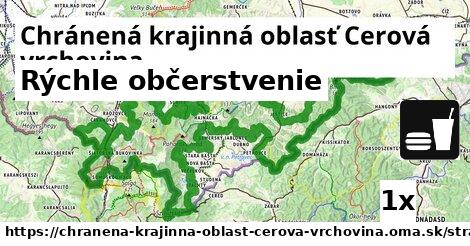 rýchle občerstvenie v Chránená krajinná oblasť Cerová vrchovina