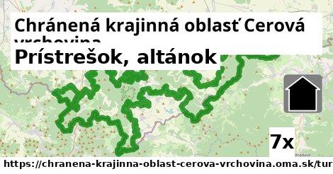 Prístrešok, altánok, Chránená krajinná oblasť Cerová vrchovina