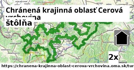 štôlňa, Chránená krajinná oblasť Cerová vrchovina