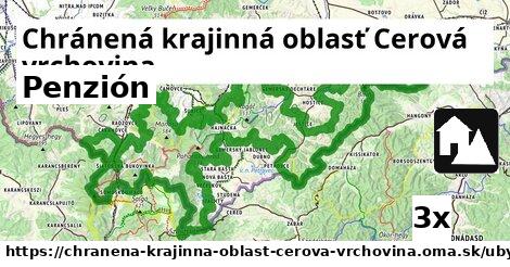 penzión v Chránená krajinná oblasť Cerová vrchovina