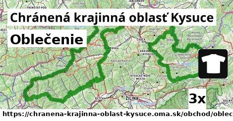 Oblečenie, Chránená krajinná oblasť Kysuce