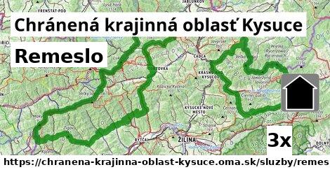 Remeslo, Chránená krajinná oblasť Kysuce