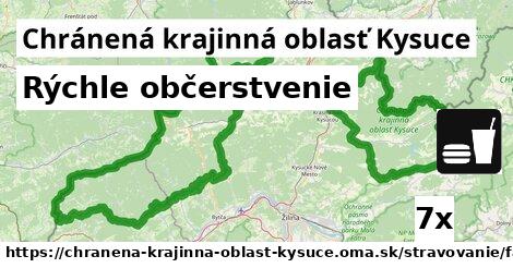 Rýchle občerstvenie, Chránená krajinná oblasť Kysuce