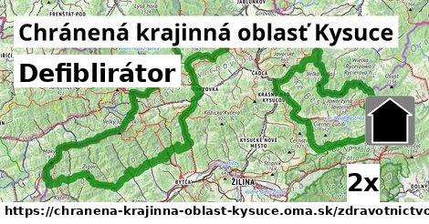 Defiblirátor, Chránená krajinná oblasť Kysuce