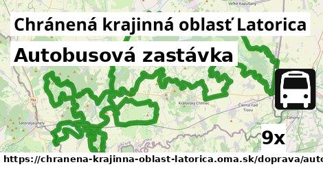 Autobusová zastávka, Chránená krajinná oblasť Latorica