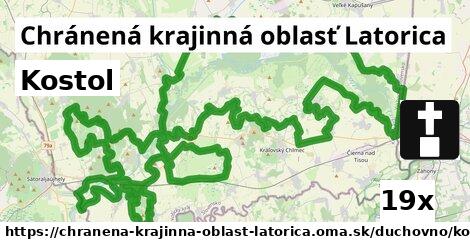 Kostol, Chránená krajinná oblasť Latorica