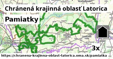 pamiatky v Chránená krajinná oblasť Latorica