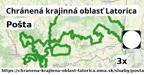 Pošta, Chránená krajinná oblasť Latorica