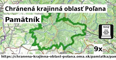 Pamätník, Chránená krajinná oblasť Poľana