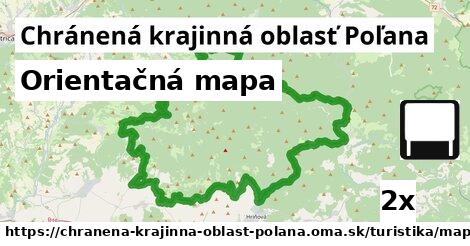 Orientačná mapa, Chránená krajinná oblasť Poľana