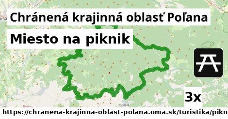 Miesto na piknik, Chránená krajinná oblasť Poľana