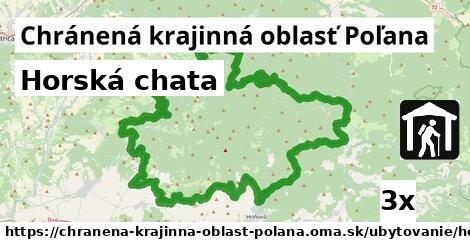 Horská chata, Chránená krajinná oblasť Poľana