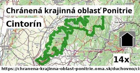 Cintorín, Chránená krajinná oblasť Ponitrie