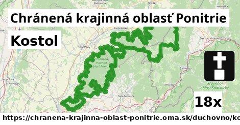 kostol v Chránená krajinná oblasť Ponitrie