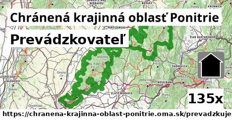 prevádzkovateľ v Chránená krajinná oblasť Ponitrie