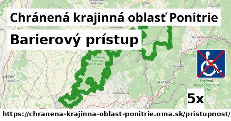 Barierový prístup, Chránená krajinná oblasť Ponitrie