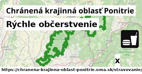 Rýchle občerstvenie, Chránená krajinná oblasť Ponitrie