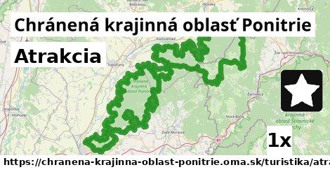 Atrakcia, Chránená krajinná oblasť Ponitrie