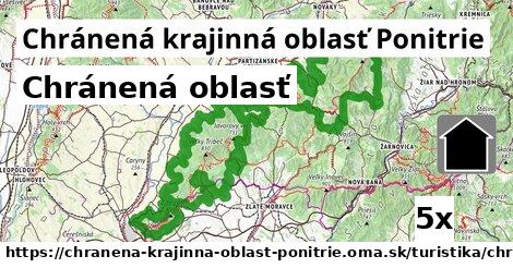 Chránená oblasť, Chránená krajinná oblasť Ponitrie