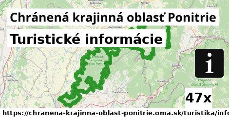 Turistické informácie, Chránená krajinná oblasť Ponitrie