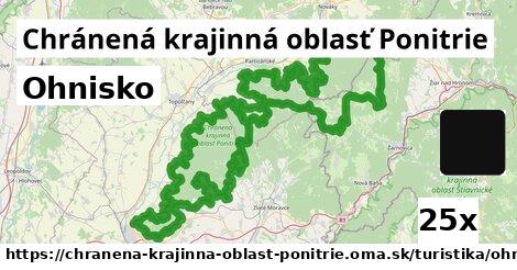 ohnisko v Chránená krajinná oblasť Ponitrie