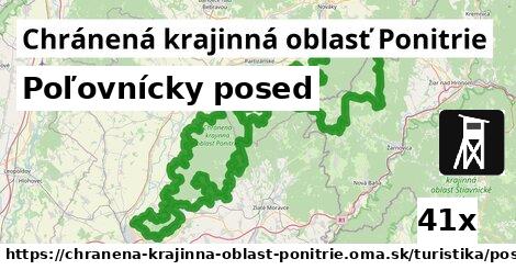 Poľovnícky posed, Chránená krajinná oblasť Ponitrie