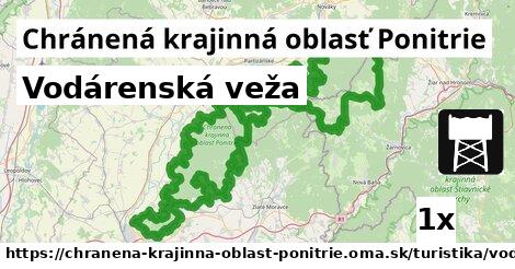 Vodárenská veža, Chránená krajinná oblasť Ponitrie