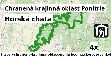 Horská chata, Chránená krajinná oblasť Ponitrie