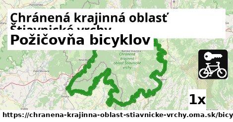 Požičovňa bicyklov, Chránená krajinná oblasť Štiavnické vrchy