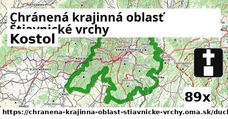 Kostol, Chránená krajinná oblasť Štiavnické vrchy