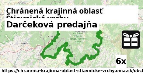 Darčeková predajňa, Chránená krajinná oblasť Štiavnické vrchy