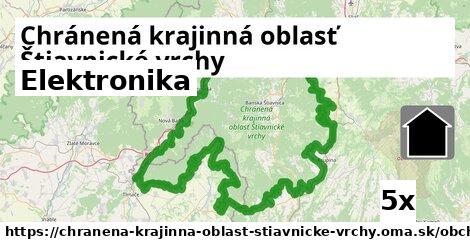 Elektronika, Chránená krajinná oblasť Štiavnické vrchy