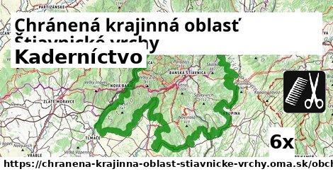 Kaderníctvo, Chránená krajinná oblasť Štiavnické vrchy