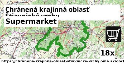 supermarket v Chránená krajinná oblasť Štiavnické vrchy