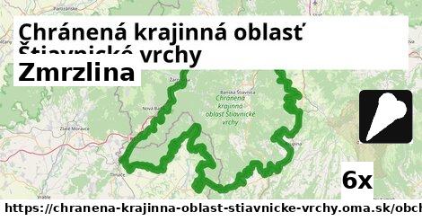 Zmrzlina, Chránená krajinná oblasť Štiavnické vrchy