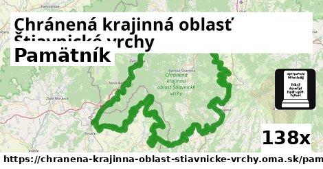 Pamätník, Chránená krajinná oblasť Štiavnické vrchy