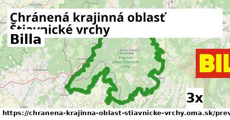 Billa, Chránená krajinná oblasť Štiavnické vrchy