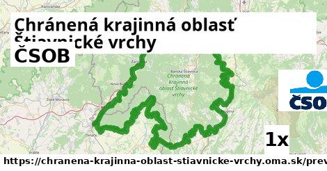 ČSOB, Chránená krajinná oblasť Štiavnické vrchy