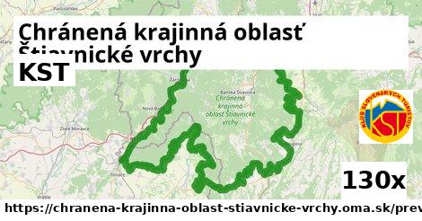 KST, Chránená krajinná oblasť Štiavnické vrchy