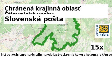 Slovenská pošta, Chránená krajinná oblasť Štiavnické vrchy