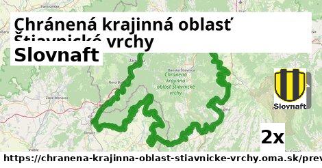 Slovnaft, Chránená krajinná oblasť Štiavnické vrchy