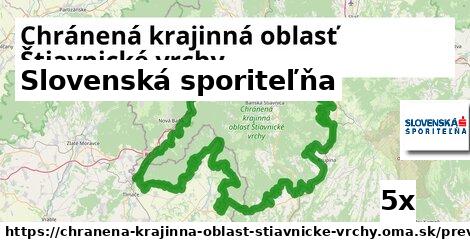 Slovenská sporiteľňa, Chránená krajinná oblasť Štiavnické vrchy