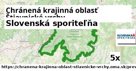 Slovenská sporiteľňa v Chránená krajinná oblasť Štiavnické vrchy