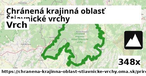 Vrch, Chránená krajinná oblasť Štiavnické vrchy