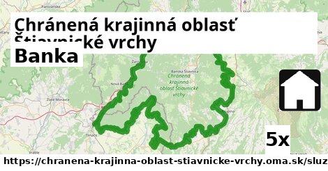 banka v Chránená krajinná oblasť Štiavnické vrchy