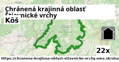 kôš v Chránená krajinná oblasť Štiavnické vrchy