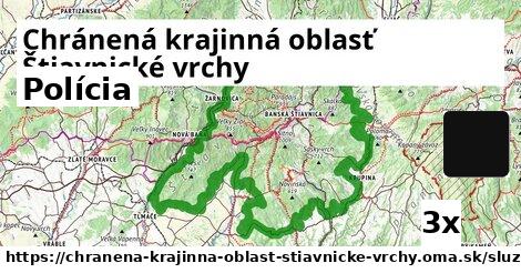 polícia v Chránená krajinná oblasť Štiavnické vrchy