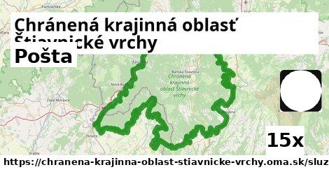 pošta v Chránená krajinná oblasť Štiavnické vrchy