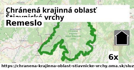 Remeslo, Chránená krajinná oblasť Štiavnické vrchy