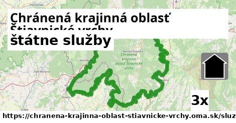 štátne služby v Chránená krajinná oblasť Štiavnické vrchy